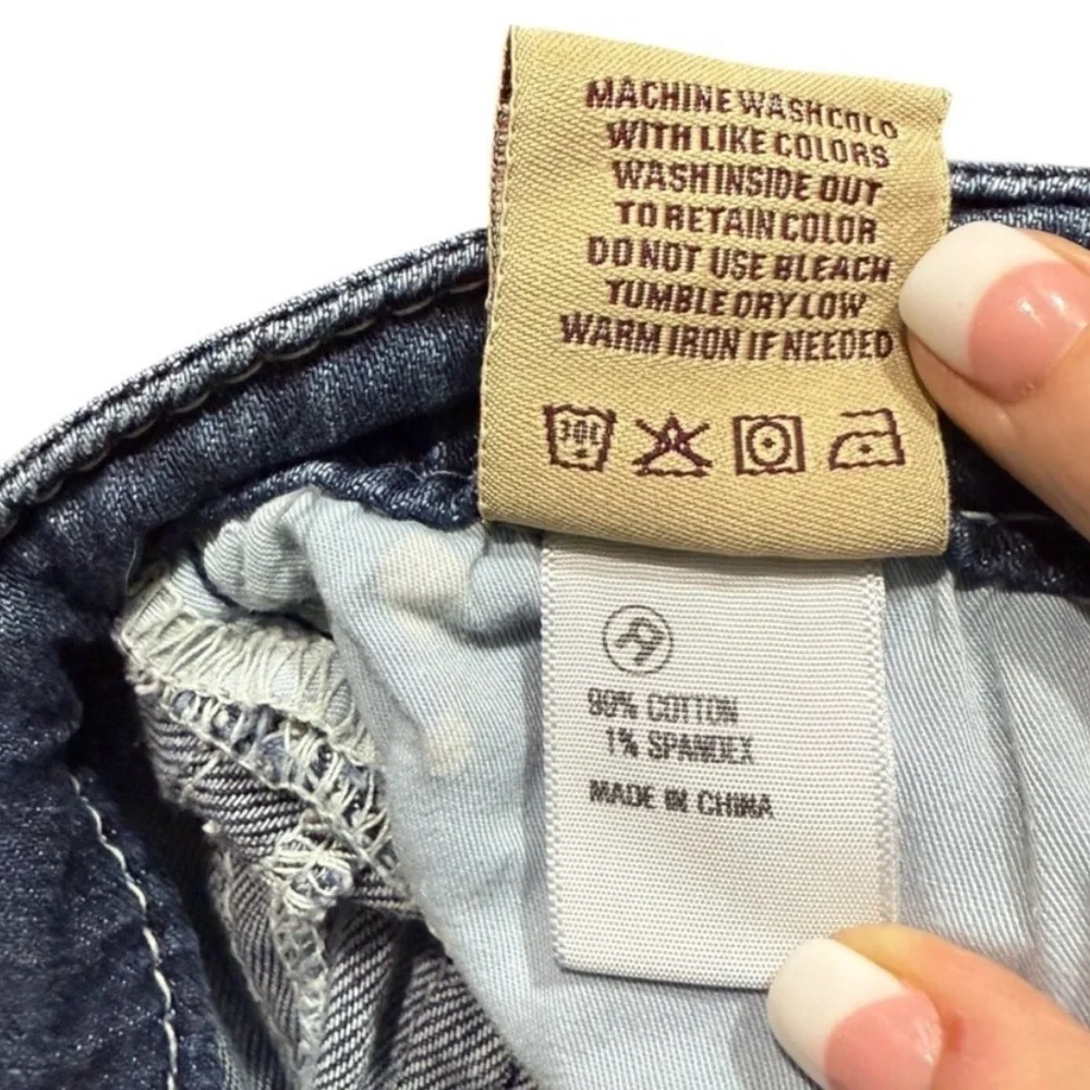 Big Star Maddie Bermuda Denim Shorts Sz26 Medium Wash Western - Picture 11 of 12